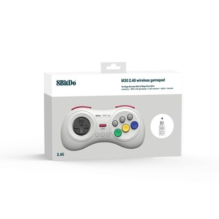 Foto 5 | Gamepad 8bitdo M30 2.4g Inalámbrico Para Sega Genesis Mini Blanco - Venta Internacional.