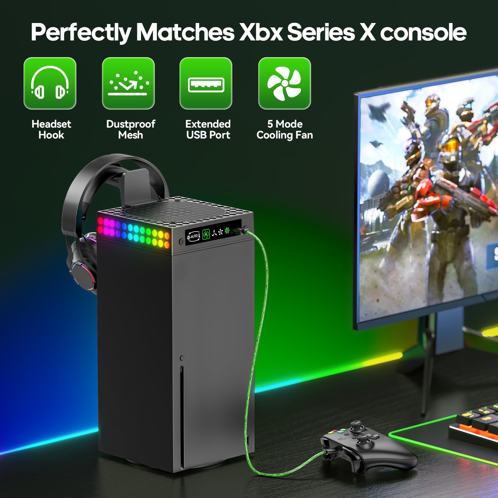 Foto 5 | Ventilador De Refrigeración A Prueba De Polvo Para La Consola Xbox Series X Oivo - Venta Internacional.