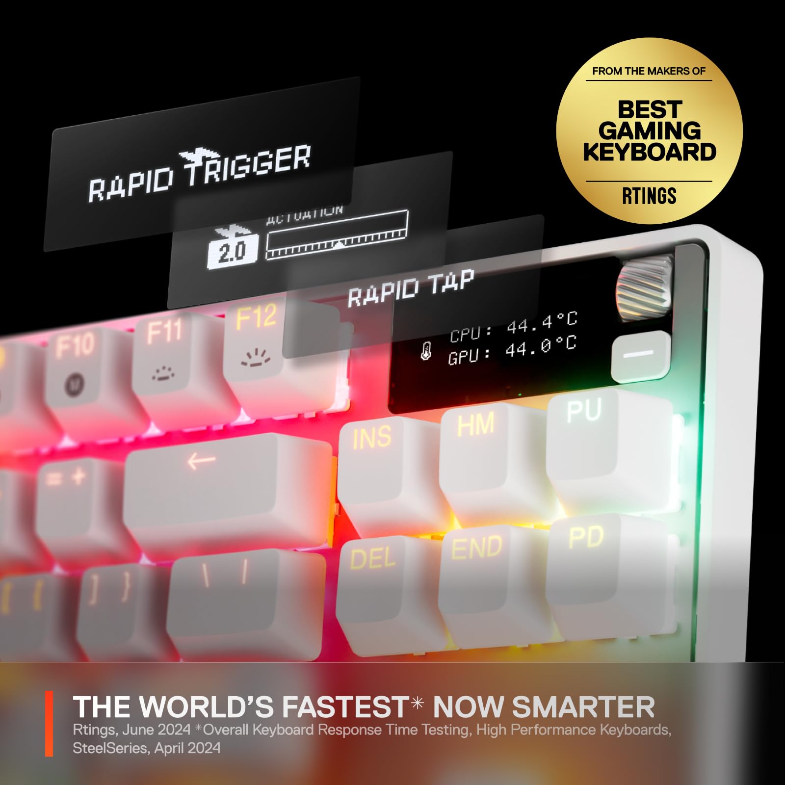 Foto 3 pulgar | Teclado Steelseries Apex Pro Tkl Gen 3 Blanco Omnipoint 3.0 - Venta Internacional.