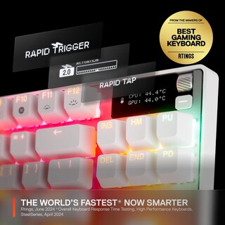 Foto 2 | Teclado Steelseries Apex Pro Tkl Gen 3 Blanco Omnipoint 3.0 - Venta Internacional.