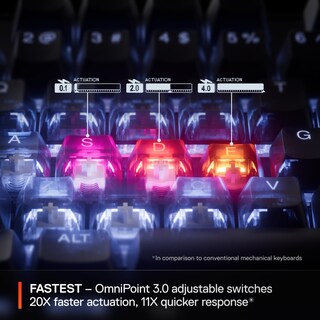 Foto 5 | Teclado Steelseries Apex Pro Tkl Gen 3 Blanco Omnipoint 3.0 - Venta Internacional.
