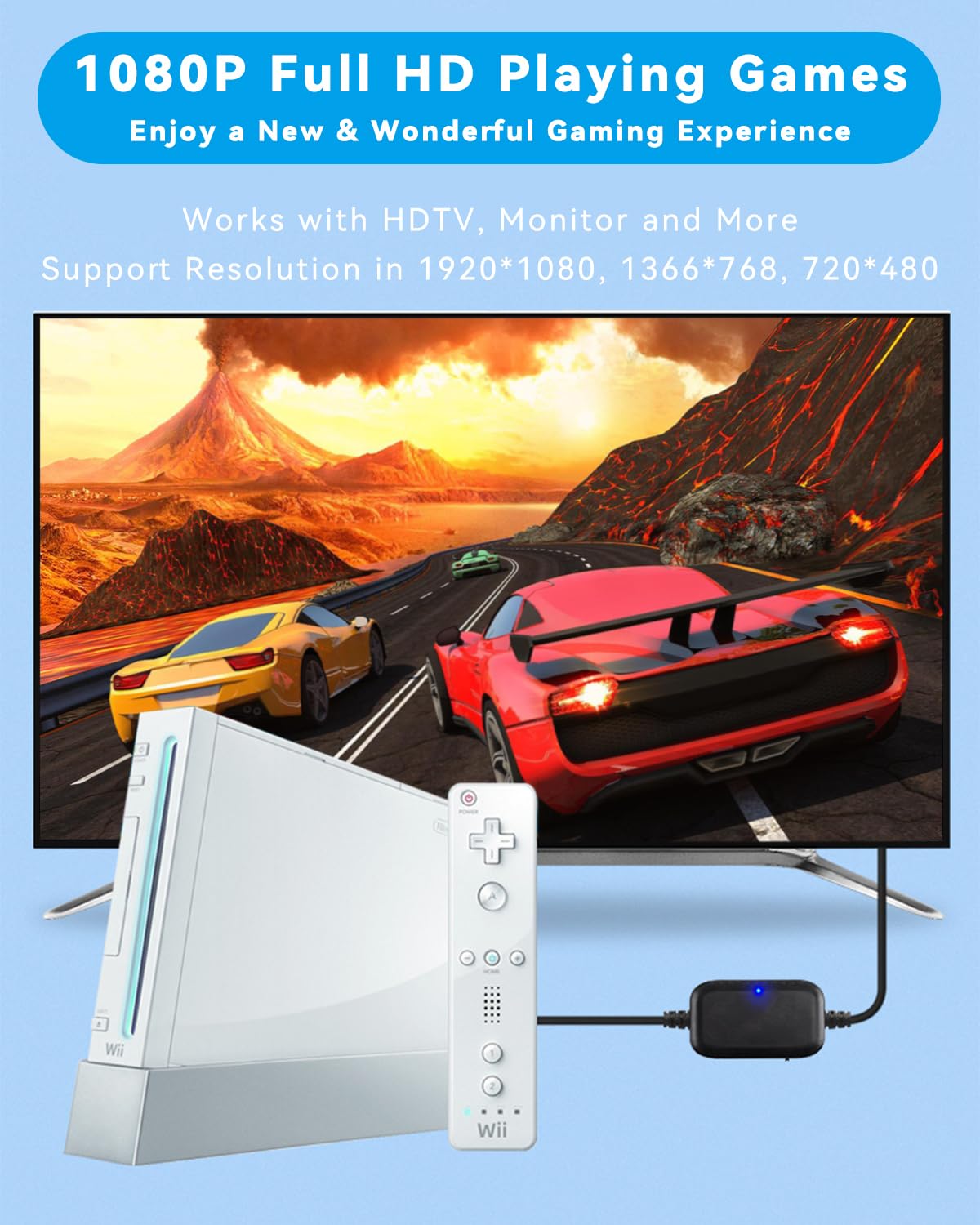 Foto 7 pulgar | Cable Adaptador Hdmi Para Wii, Potenciador De Resolución 1080p/720p, 2 M - Venta Internacional.