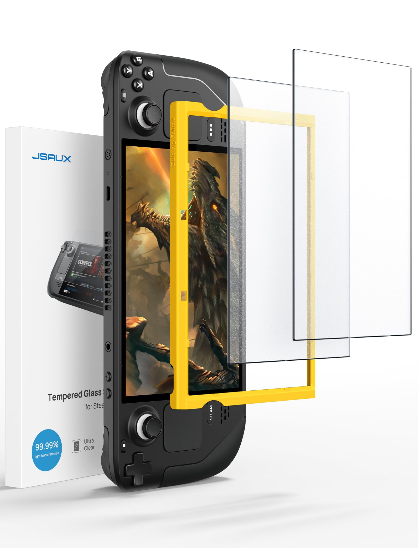 Protector De Pantalla Jsaux Antideslumbrante Para Steam Deck, Paquete De 2 - Venta Internacional.