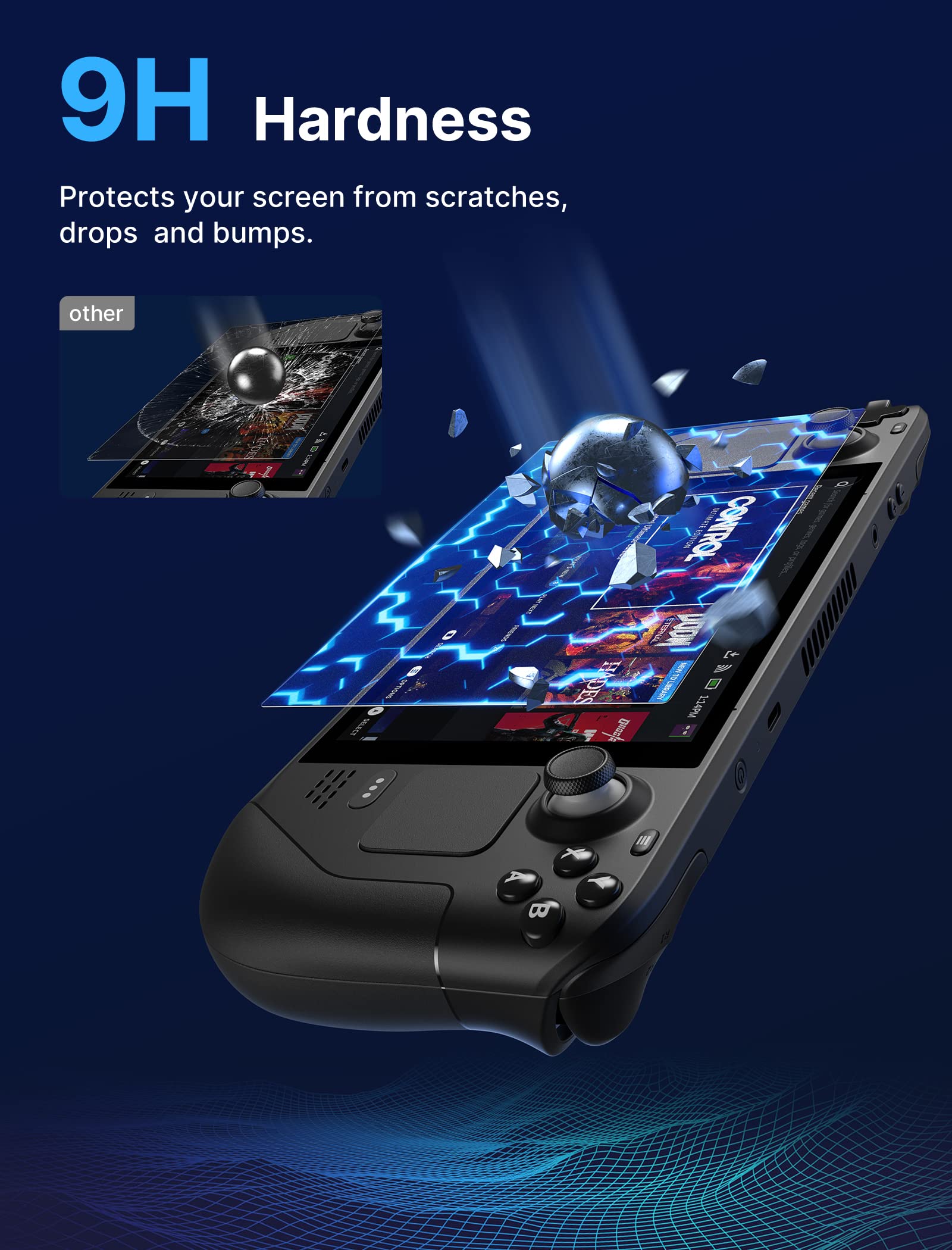 Foto 7 pulgar | Protector De Pantalla Jsaux Antideslumbrante Para Steam Deck, Paquete De 2 - Venta Internacional.