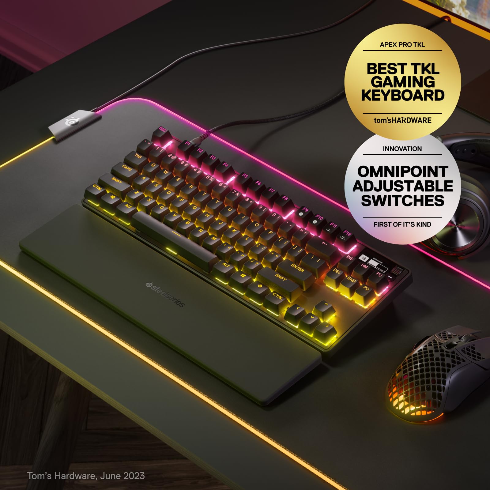 Foto 3 pulgar | Teclado Para Juegos Steelseries Apex Pro Tkl Hypermagnetic 2023 - Venta Internacional.
