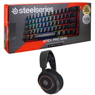 Foto 1 | Auriculares Para Juegos Con Teclado Steelseries Arctis Nova 3 + Apex Pro Mini Wired - Venta Internacional.