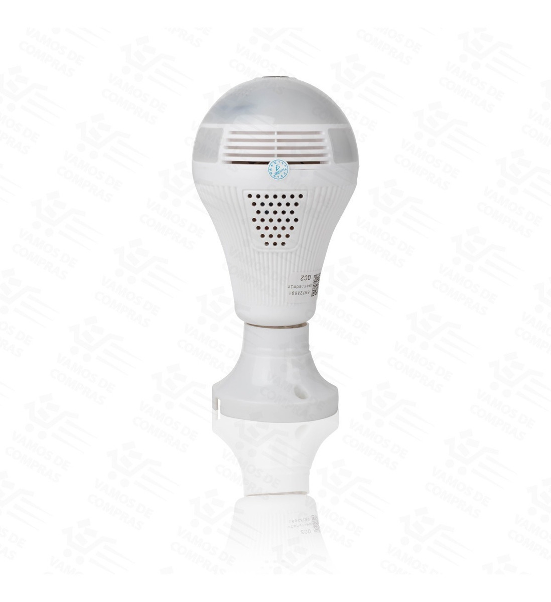 Foto 4 | Cámara Oculta Ele-gate WEB25 con IP WiFi Foco 360° Visión Panorámica color Blanco