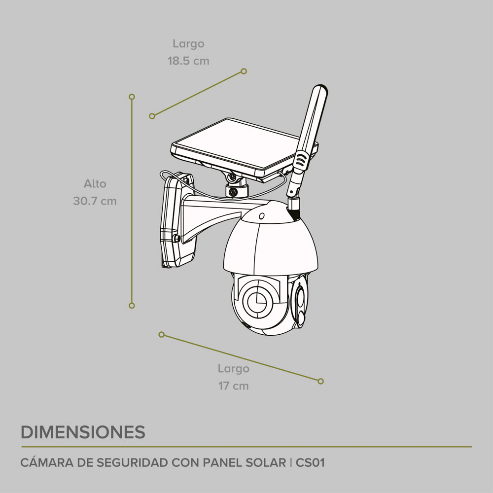 Foto 4 pulgar | Cámara de Seguridad Avera CS01 color Blanco Wifi con Panel Solar