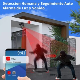 Foto 5 | Cámara Seguridad Wifi 4mp Dual Lente Zoom Óptico 15x Belug color Negro