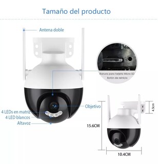 Foto 3 | Cámara de Seguridad BELUG 4 mp Visión Nocturna de Color Ip66