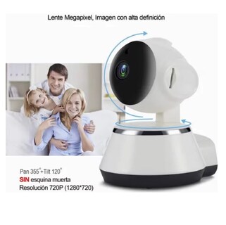 Foto 2 | Cámara Ip Espía Con Wifi Vigilancia Y Alarma Eo Safe Imports Esi-6886 color Blanco