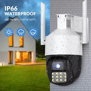 Foto 3 | Cámara Binocular de Seguridad Exterior Wifi Vigilancia Eo Safe Imports Esi-8544 color Blanco