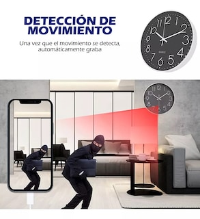 Foto 3 | Reloj con Cámara Oculta HD 4K Negro