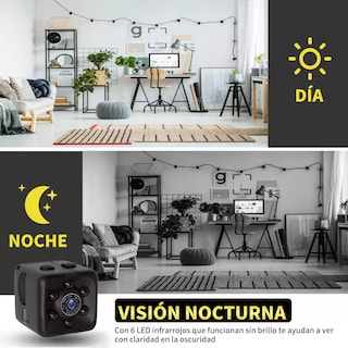 Foto 3 | Mini Cámara Espía Micro Webcams Visión Nocturna Con 32gb Eo Safe Imports Esi-11731 Negro