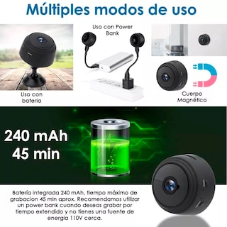 Foto 4 | Mini Cámara de Seguridad Kimhi Inalámbrica con Visión Nocturna Hd 1080p