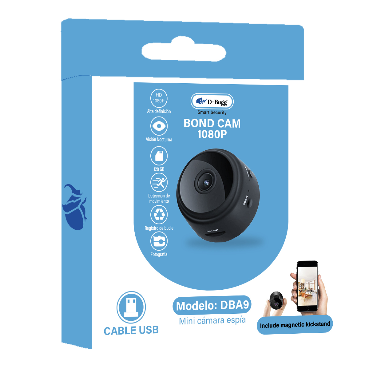 Foto 4 pulgar | Cámara Mini Espía 1080p