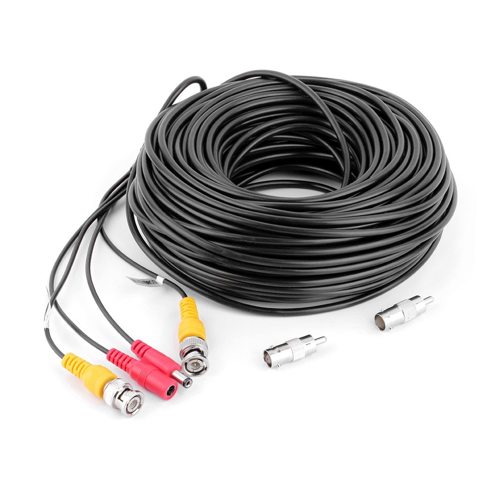 Cable De Alimentación De Vídeo Cctv Negro De 30 M Para Cámara De Seguridad - Venta Internacional.