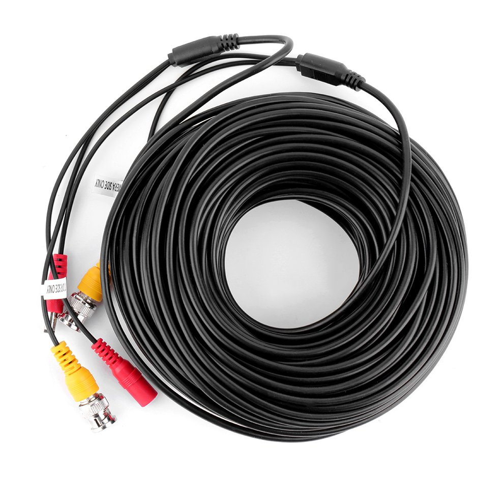 Foto 3 pulgar | Cable De Alimentación De Vídeo Cctv Negro De 30 M Para Cámara De Seguridad - Venta Internacional.