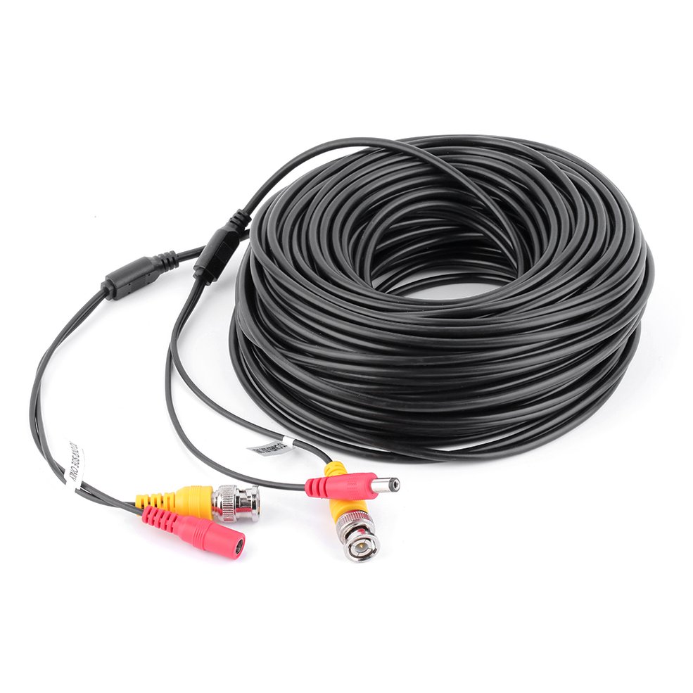 Foto 4 | Cable De Alimentación De Vídeo Cctv Negro De 30 M Para Cámara De Seguridad - Venta Internacional.