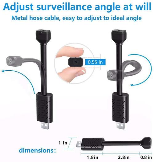 Cámara Espía Wifi Con Resolución 4k Y Detección De Movimiento, Color Negro - Venta Internacional. $799