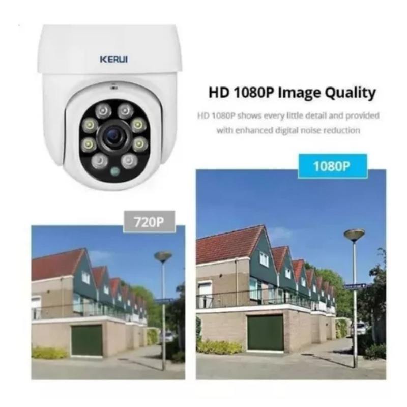 Foto 4 pulgar | Cámara De Vigilancia Exterior Ip Wifi 1080p Con Visión Nocturna - Venta Internacional.