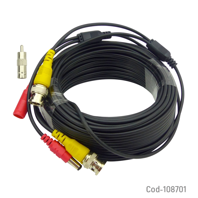 Cable Bnc/dc Para Cámara De Vigilancia De 20 M - Venta Internacional.