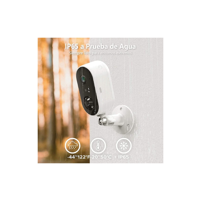 Foto 4 pulgar | Cámara De Seguridad Solar Con Visión Nocturna Y Sensor De Movimiento 1080p - Venta Internacional.