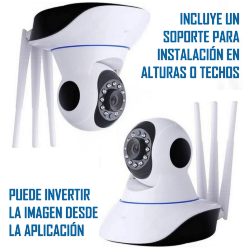 Foto 3 pulgar | Cámara Ip Wifi Jortan 3 Antenas Full Hd Con Visión Nocturna - Venta Internacional.