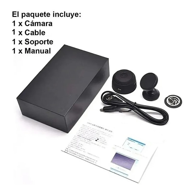 Foto 4 pulgar | Cámara Espía Generica A9 Hd 1080p Wifi Con Visión Nocturna De 16 Gb - Venta Internacional.