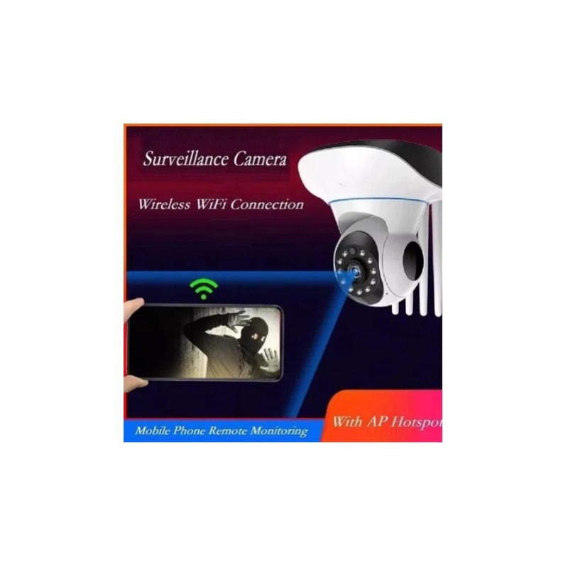 Foto 4 pulgar | Cámara De Seguridad Ip Wifi Hd Con Visión Nocturna Motorizada 360° - Venta Internacional.