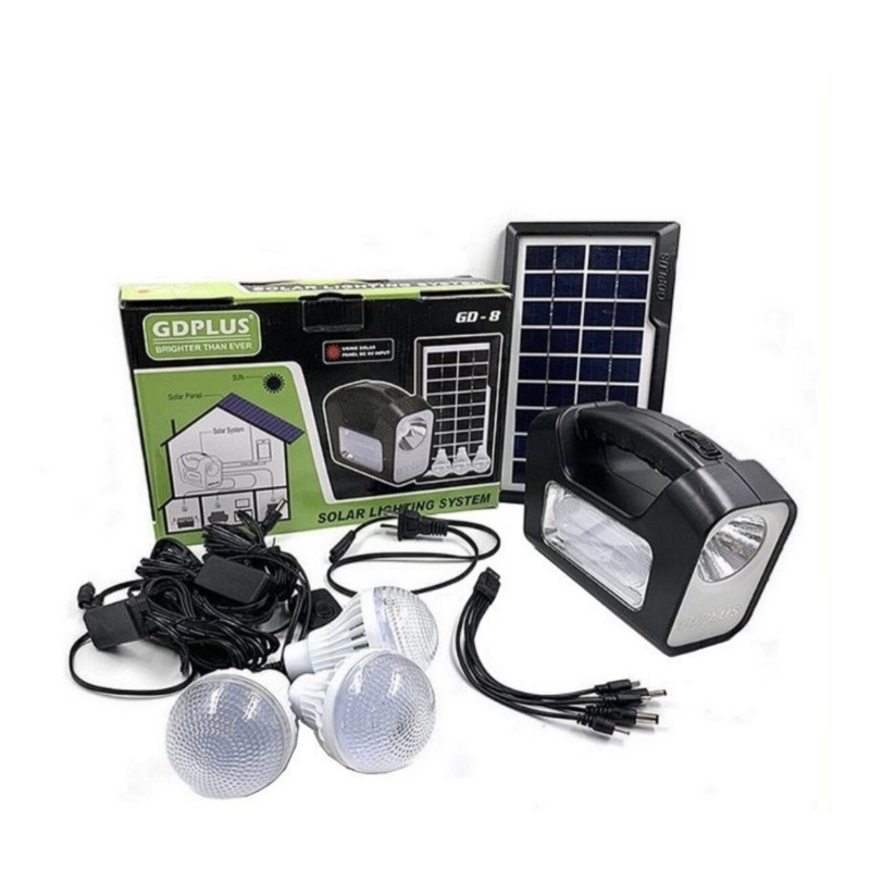 Foto 2 pulgar | Kit Solar De Emergencia Para Acampar Gdplus Gd-8 Con Batería De 36 Horas - Venta Internacional.