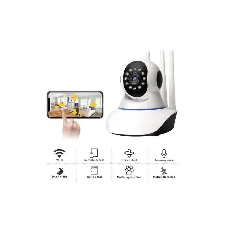 Cámara De Seguridad 360° Hd 5g Vision Night Wifi Ip Genérica - Venta Internacional.