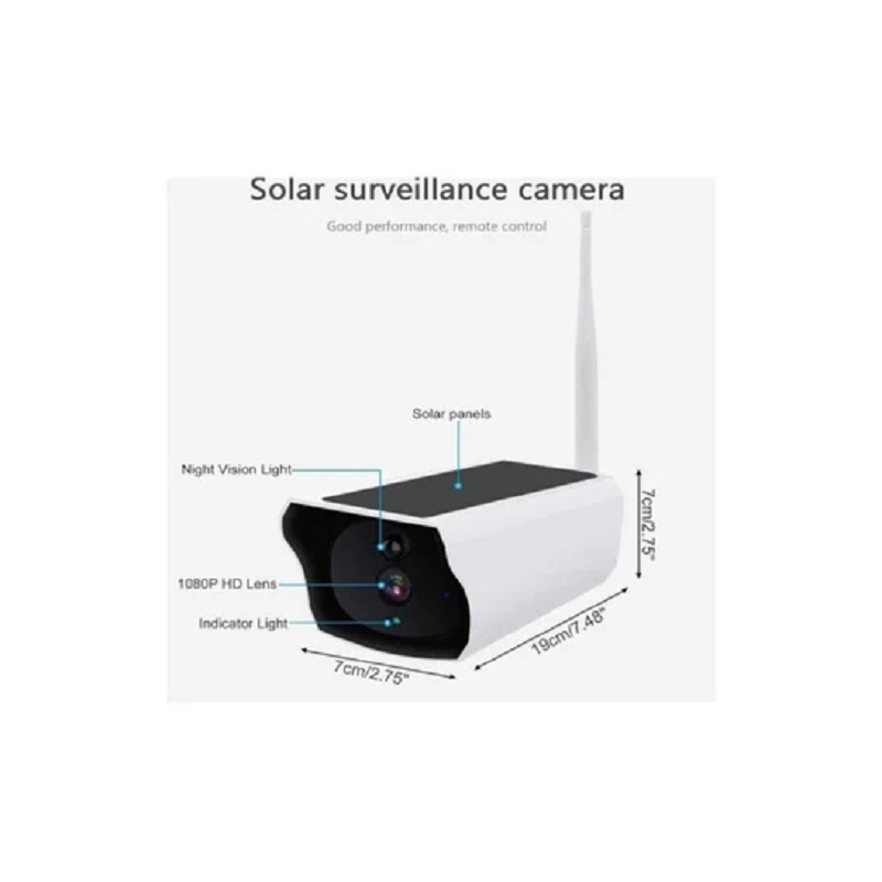 Foto 4 pulgar | Cámara De Seguridad Solar Genérica Con Visión Nocturna - Venta Internacional.