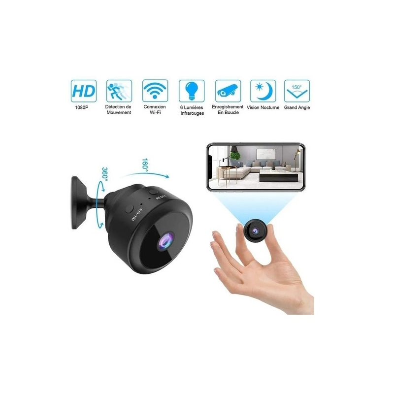 Mini Cámara Espía Oculta Inalámbrica Wifi Security 720p - Venta Internacional.