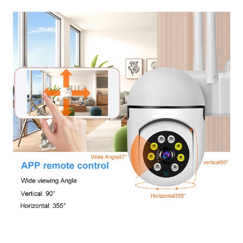 Foto 4 pulgar | Cámara De Seguridad Hd Wifi De 2 Mp Con Visión Nocturna Y Detectores De Movimiento - Venta Internacional.