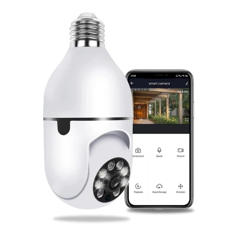 Foto 4 pulgar | Cámara De Seguridad Exterior Wifi 360° Con Visión Nocturna 1080p - Venta Internacional.