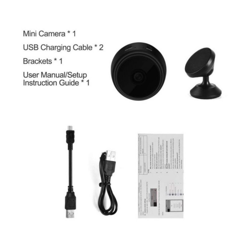 Foto 5 | Mini Cámara De Seguridad A9 Inalámbrica Wifi 1080p Hd - Venta Internacional.