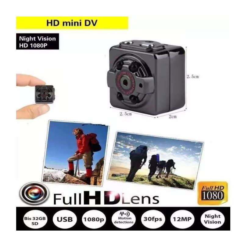 Foto 4 | Mini Cámara Espía Sq8 Full Hd 1080p Con Visión Nocturna - Venta Internacional.