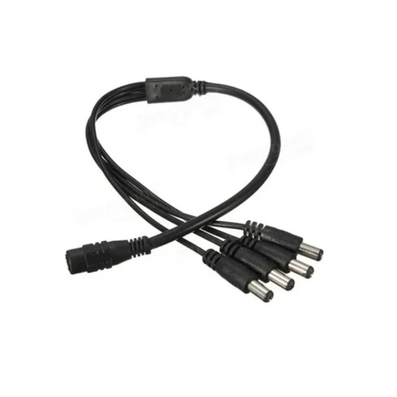 Divisor De Alimentación Con Cable Cctv, 4 Salidas Y Transformador - Venta Internacional.