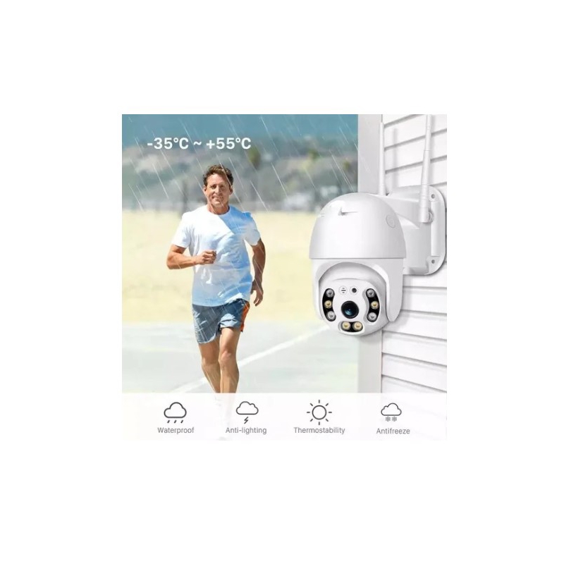 Foto 4 pulgar | Cámara De Seguridad Hisee Smart Ip Wifi Outdoor Ip66 Con Alarma - Venta Internacional.