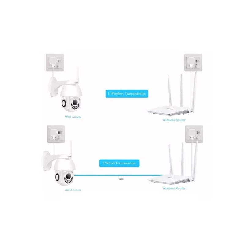 Foto 5 pulgar | Cámara De Seguridad Wifi Outdoor Ip66 Impermeable Con Alarma - Venta Internacional.