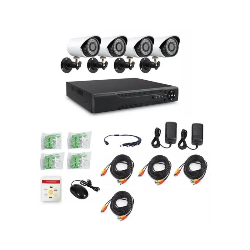 Foto 3 pulgar | Kit De Seguridad Cctv Dvr De 4 Cámaras 1080p Full Hd Genérico - Venta Internacional.