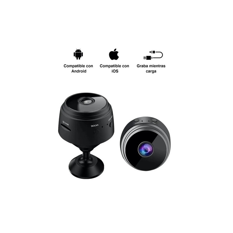 Minicámara Oculta Inalámbrica Wifi Security Spy 720p Con Cámara Nocturna  - Venta Internacional.