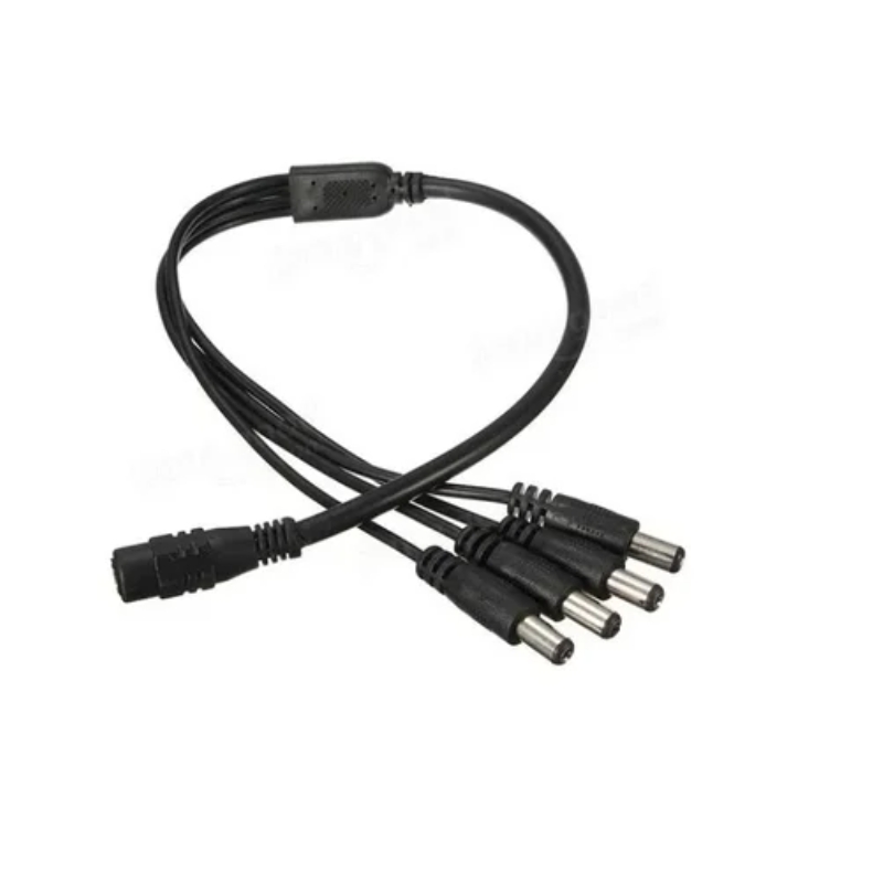 Foto 3 pulgar | Divisor De Potencia Con Cable Cctv, 4 Salidas Y Transformador - Venta Internacional.