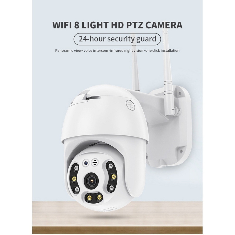 Foto 7 pulgar | Lente De Cámara Ip Dual Con Detección De Movimiento, Infrarrojos, Wifi - Venta Internacional.
