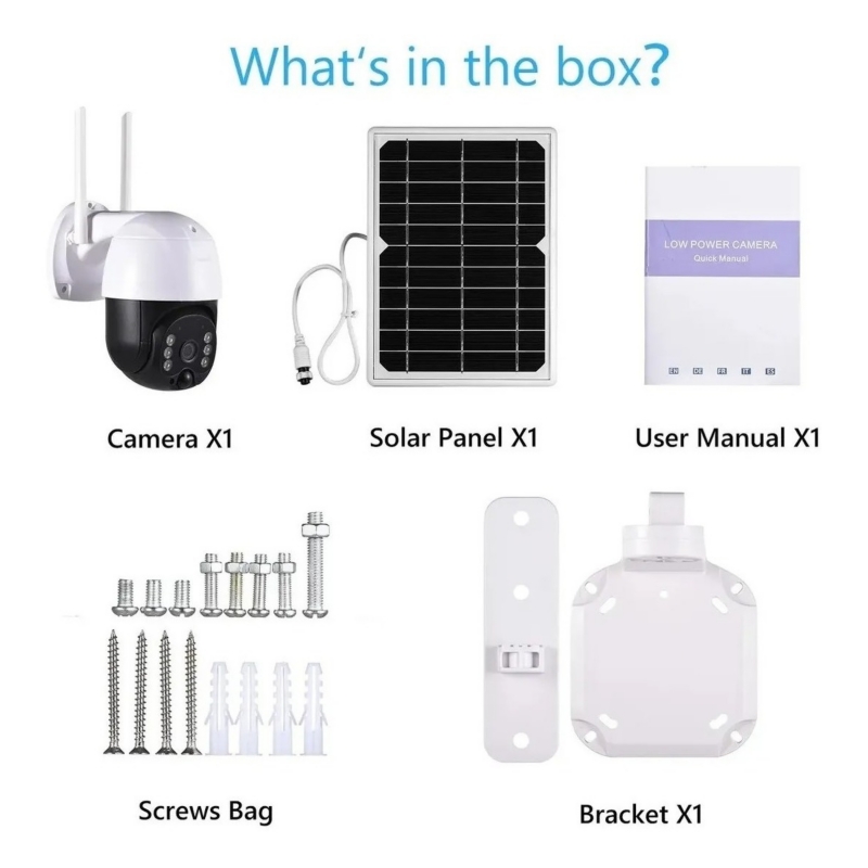 Foto 5 pulgar | Cámara De Seguridad Exterior Wifi Hd 1080p Solar Ip Con Batería - Venta Internacional.