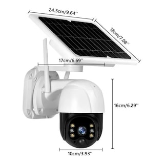 Foto 5 | Cámara De Seguridad Exterior Wifi Hd 1080p Solar Ip Con Batería - Venta Internacional.