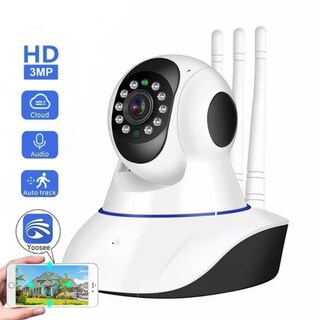 Foto 1 | Cámara De Seguridad Ip Wifi Con 3 Antenas, Visión Nocturna Y Ranura Sd - Venta Internacional.