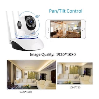 Foto 3 | Cámara De Seguridad Ip Wifi Con 3 Antenas, Visión Nocturna Y Ranura Sd - Venta Internacional.