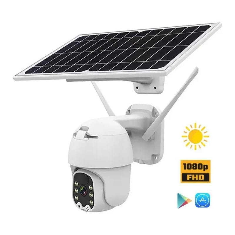 Foto 3 pulgar | Cámara De Seguridad Solar Ptz Fhd Wifi Con Altavoz - Venta Internacional.